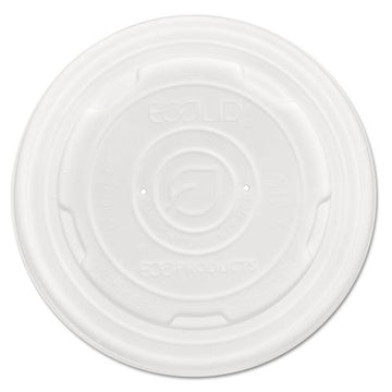 Eco-Products World Art PLA-Laminated Soup Container Lids, White, 32oz - Includes 500 container lids.