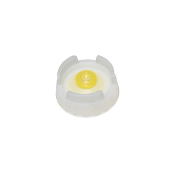 FIFO Medium Valve Dispensing Caps - 6 / PK by FIFO Innovations – Clear and Yellow, Pack of 6, Model 5355-220