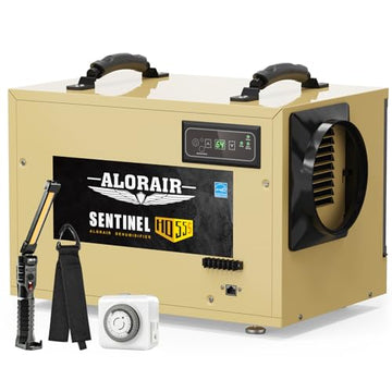 Crawl Space Dehumidifiers Bundle - 120 PPD Commercial Dehumidifier + Accessories Package by ALORAIR – Gold, Model HD55S