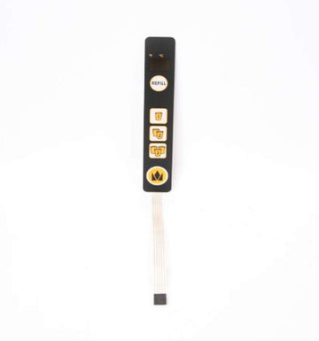 3 Button Membrane Switch Assembly by Silver King – Silver, Model 32034