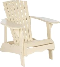 White Adirondack Chair, Acacia Wood, Galvanized Steel Hardware, Stain Finish, Supports 250 Lbs, Comfortable Seat, Classic Design
