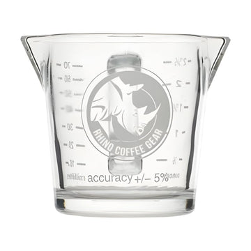 Rhino Coffee Gear Double Shot Glass by Rhinowares – 2.4 Ounces, 70.0 milliliters, Glass, Double, Model BRESG01