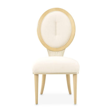 Brown Camellia Field Dining Side Chair Set of by Michael Amini – Solid; Manufactured Wood, Caramel, Model N9090003-134