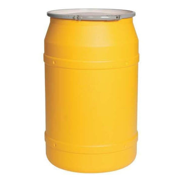 55GAL Yellow Drum Open (1656M) by Justrite – 55GAL, 55 gallons, Poplar Wood, Yellow