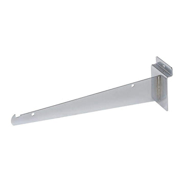 10" Chrome Slatwall Shelf Bracket by Retail Resource – Chrome, Model 1702