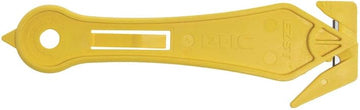 Pacific Handy Cutter Yellow Plastic Double-Sided Concealed Safety Cutter - 6 3/4"L