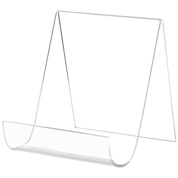 Acrylic Rectangular Pedestal Easel by Retail Resource – Plastic, Clear, Model 1063