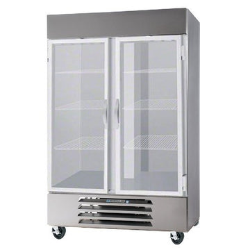 Beverage-Air HBF44-1-G 47" Horizon Series Two Section Glass Door Reach-In Freezer 44 cu.ft. Capacity Stainless Steel Exterior and Interior with Bottom Mounted by Beverage Air –
