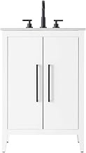 Elegant Kitchen and Bath 24" Single Bathroom Vanity in White