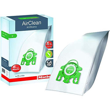 U 3D Efficiency Vacuum Bags by Miele – HEPA filter media, Pack of 11, Model SYL-1175
