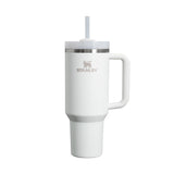 Quencher 40 Ounce Vacuum Insulated Stainless Steel Tumbler with Handle Lid and Straw by STANLEY – 39.9 Ounces, 1.18 liters, Stainless Steel, Frost, Model 99193PT