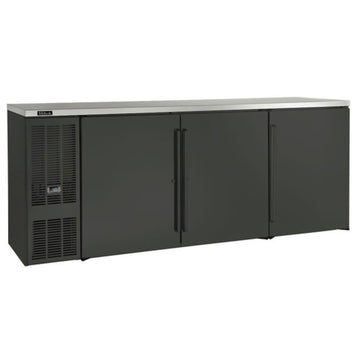 84"W 3 Section Back Bar Cabinet by Perlick – Stainless Steel, Model BBS84