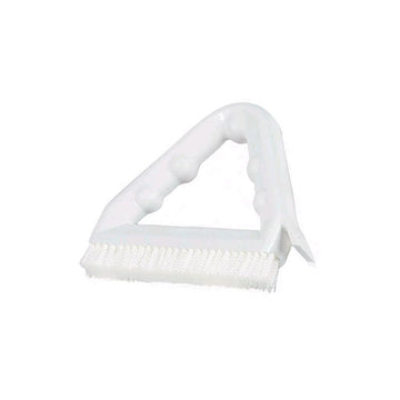 Tile and Grout Brush by Carlisle – Polyester Bristle, Plastic Handle, White, Model 4132302