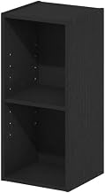 Furnifact Blackwood Bookcase with Wooden Shelves, Modern Design, Durable Wood Material, Compact Size for Living Room, Home Office Storage
