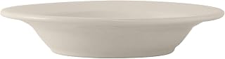 Tuxton China TRE-105 Pasta Bowl, 16 oz., 10-1/2" Diameter x 1-5/8" H, Round, Microwave and Dishwasher Safe, Oven Proof, Fully Vitrified, Ceramic, Reno/Nevada, American White/Eggshell, Pack of 12