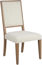 Starlight Canyon Home Sand Dune Upholstered Dining Chairs Pair, Modern Stylish Design, Comfortable Fabric Cushion, Durable Frame, Elegant Beige Finish
