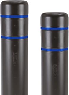 BollardGard 8" x 52" 2-Pack Bollard Cover - Innoplast (Brown Blue Tape)