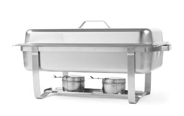 Chafing Dish GN 1/ by Hendi – 9 liters, Stainless Steel, Silver, Model 475904
