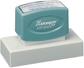 Xstamper Pre-Inked Custom Stamp N24 1-3/16"x 3-1/8"