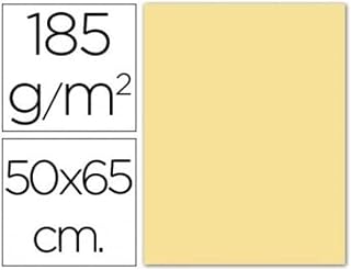 Canson guarro Iris 25 Sheets Card, 50 x 65 cm, 185 g, Cream, 1 Unit
