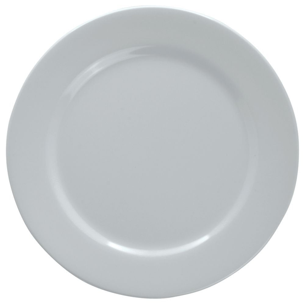 White Melamine White Plate - 11"Dia by HUBERT – Large, Melamine, White, Model HUM212-NW