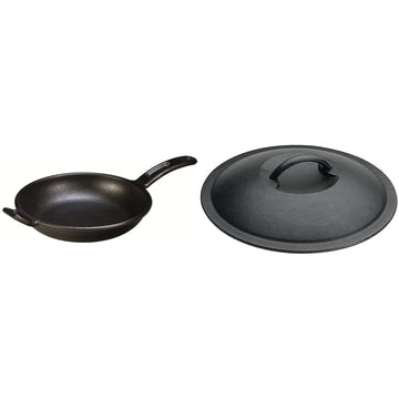 BOLD 10 Inch Cast Iron Skillet with Preseasoned Cast Iron Lid by Lodge – 10 Inch, Cast Iron, Black
