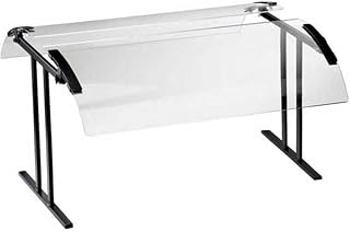Cal Mil Black Double Face Table Mount Buffet Guard, 37.25 x 27.25 x 21.5 inch - 1 Each.