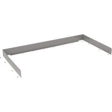 Back & End Stops by Tennsco – 30"L x 48"W x 3"H, Steel, Gray, Model SB-3048