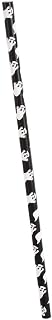 Unique Party Unique Bat & Ghost Halloween Paper Straws - 11.25", Black & White, 10 Pcs