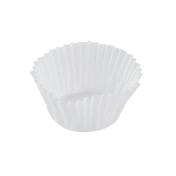 53-30000 3 inch Fluted-Bakery Fluted Bake Cup - Bottom Width 1-1/4 inch x Wall Height 7/8 inch by Hoffmaster – Paper, White, Model 610079