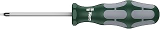 Wera 5117682001 Kraftform Plus 368 Square Socket #1 Professional Screwdriver, 3-1/8" Shaft Length