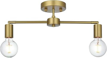 Zane 21.5" Flush Mount in Satin Gold
