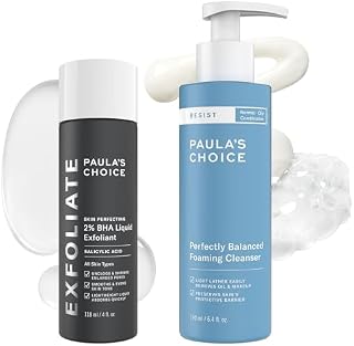 Paula's Choice SKIN PERFECTING 2% BHA Exfoliant & RESIST Foaming Cleanser