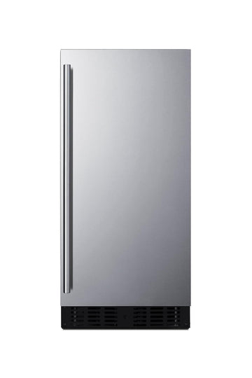 Summit 15" Refrigerator by Summit Appliance – 32.0" H x 14.75" W x 17.75" D, 1.72 cubic_feet, Stainless Steel, Model ASDS1523