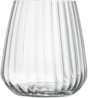 Luigi Bormioli Optica 15.3 oz. All Purpose Stemless Wine,Set of 4