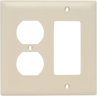 Pass & Seymour TP826ICC12 Ivory 2G Decor/Duplex Plate