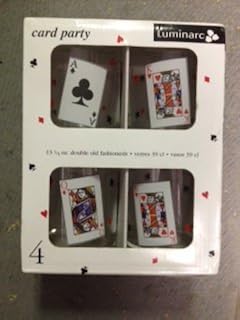 Luminarc Card Party Drinking Glasses