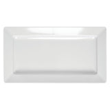 Platter Rectangular White Melamine -19 1/2 L x 10 3/4 W x 2" H by HUBERT – Large, Melamine, White, Model H0016-WHITE