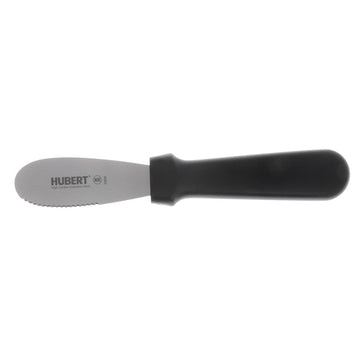 Serrated Sandwich Spreader Stainless Steel with Black Polypropylene Handle - 3 1/4" L Blade by HUBERT – Stainless Steel, Silver, Model GS-1050985SAKBK