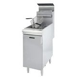 Black Diamond Floor-Standing Fryer by Adcraft – Stainless Steel Front, Stainless Steel, Model BDGF-120/LPG