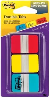 Post-it 3M 686-RYBT 36 Pack 1" Durable Tabs