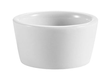 CAC China 4-Ounce Super White Porcelain Round Ramekin – 2-7/8 x 1/2", (Box of 48)