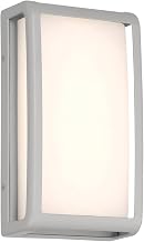 20024LEDDMG-SAT/ACR Montana - 8.5W 1 LED Outdoor Wall Mount-9 Inches Tall and 5 Inches Wide, Finish Color: Satin