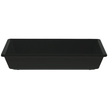 Elite Global Deli Bowl 2 1/2 qt Rectangular Black Plastic - 12" L x 10" W x 2" D by Elite Global Solutions – 2.5 quarts, Melamine, Black, Model 848552009672