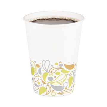 DEER12HCUP Deerfield Printed Paper Hot Cups by Boardwalk – 12 Ounces, Paper, White, Pack of 1000