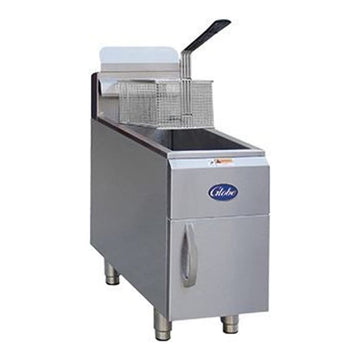 15-Pound Liquid Propane Countertop Fryer by Globe – Stainless Steel, stainless-steel, Model GF15PG