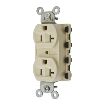 Receptacle Wiring Device Receptacle by Hubbell – Ivory, Model 35727