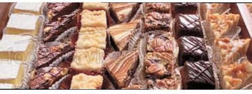 Sweet Street Square Petits Fours Cake - Variety Pack Bar -- 4 per case.
