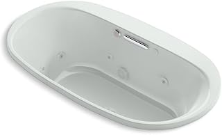 Kohler K-5716-XHGH-95 Underscore Oval Bathtub, Ice Grey