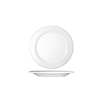 White Porcelain 10.5" Plate - 12 / CS by International Tableware – Large, Model DO-16